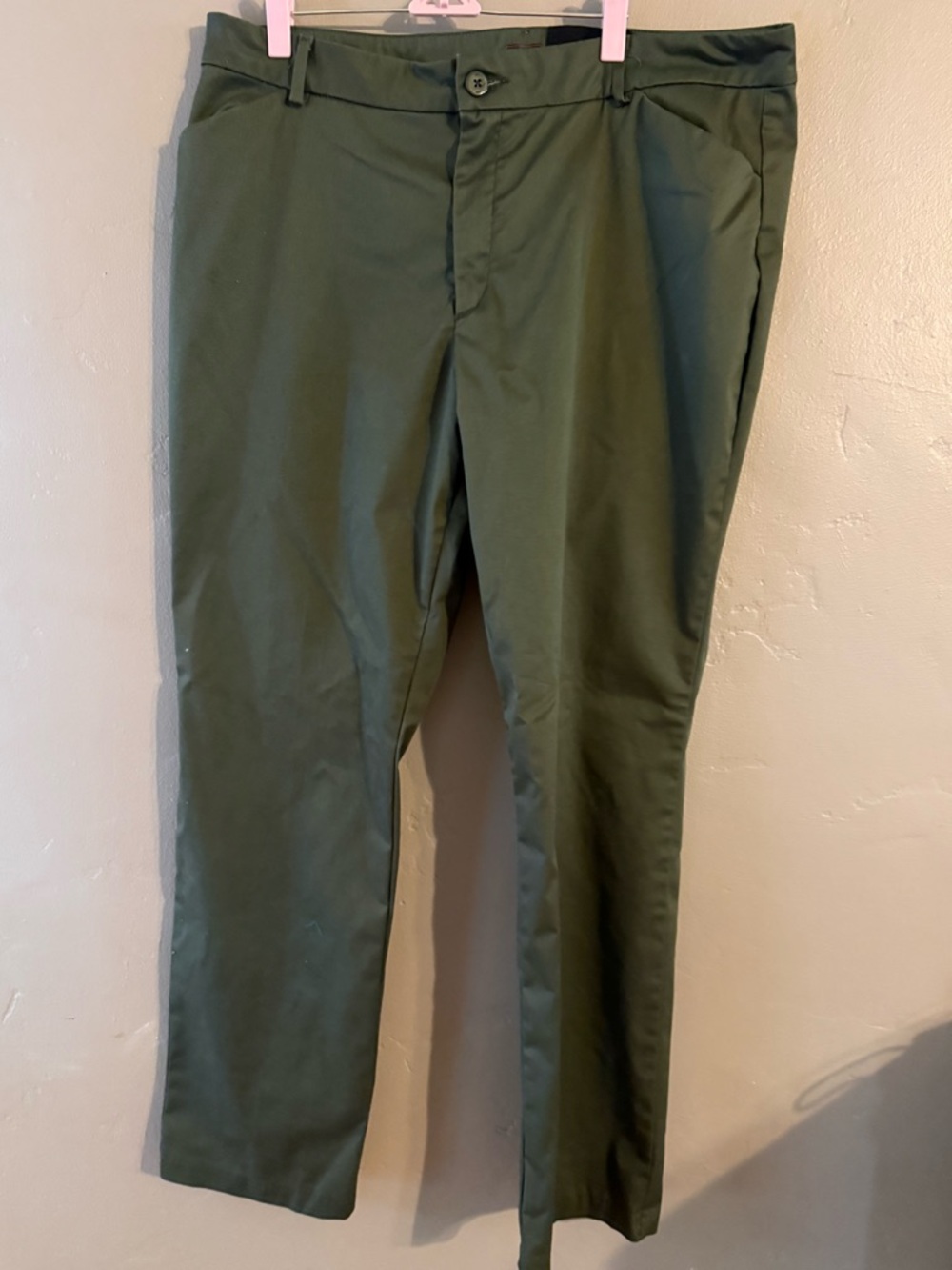 Lee Olive Green Chinos for Women 18 LONG